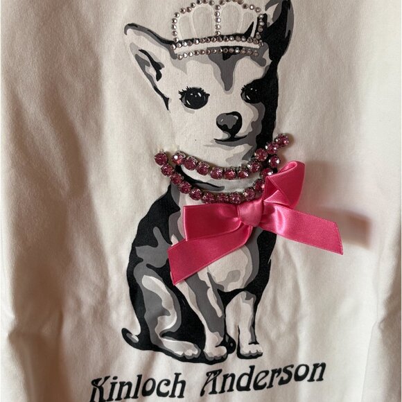 Girls' Long-Sleeve Dog Graphic T-shirt Size 10 (Height 130 cm-150cm) - Picture 3 of 4
